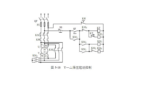 PLC控制柜中的降压启动电路